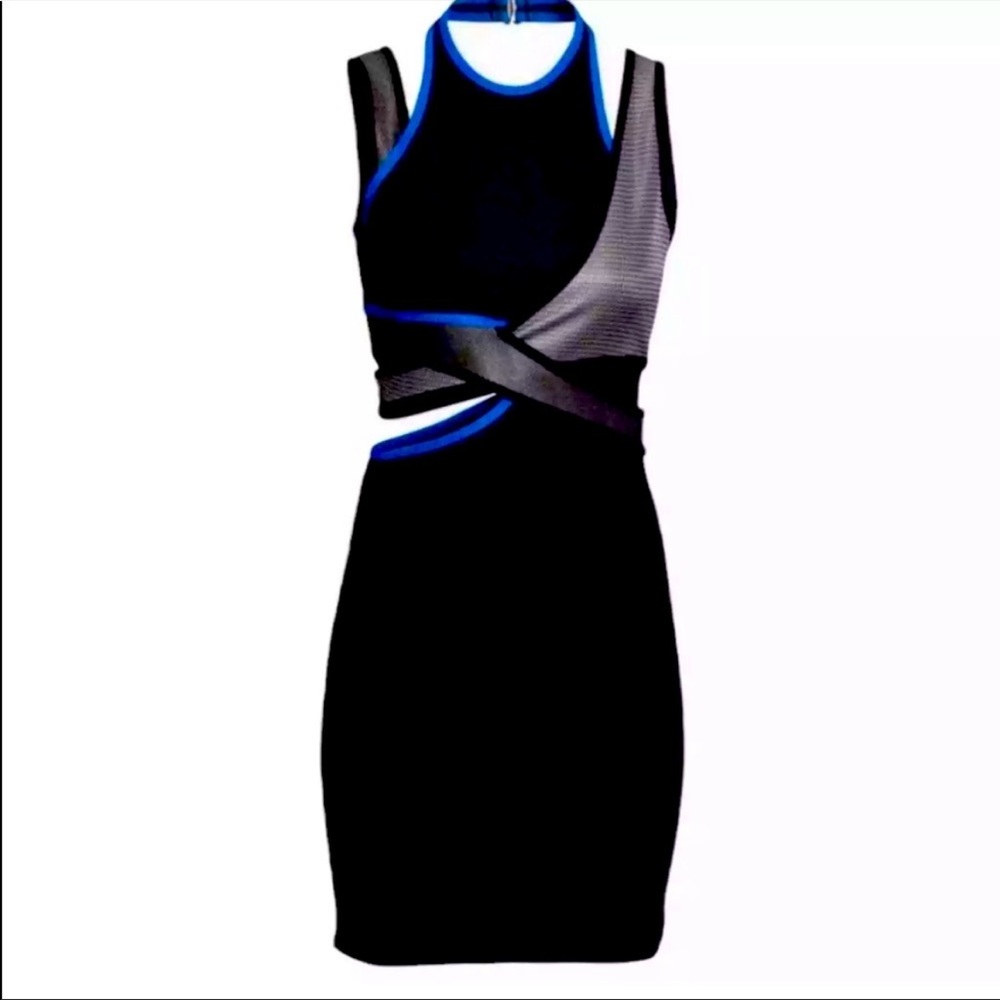 Alexander Wang X H&M Black and Blue Modern Dress
